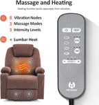 MCombo Power Lift Recliner Chair for Elderly with Heat Massage USB Cup Holders
