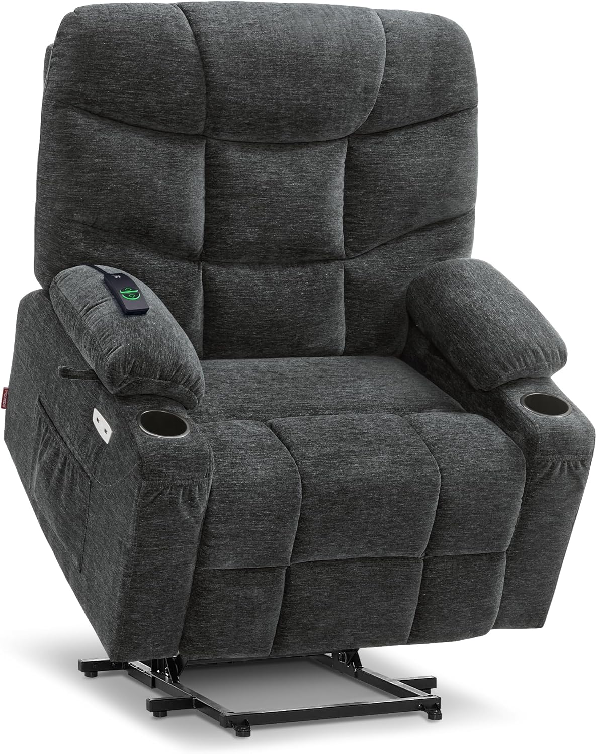 MCombo Power Lift Recliner Chair for Elderly with Extended Footrest Fabric