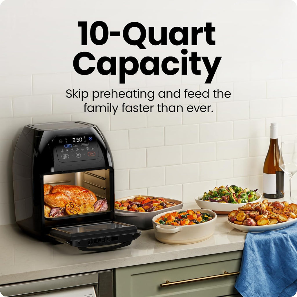 Chefman 12 Quart Air Fryer Oven 6 in 1 Convection Countertop with Presets