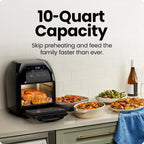 Chefman 12 Quart 6-in-1 Air Fryer Oven Digital Touchscreen 12 Presets Family Size