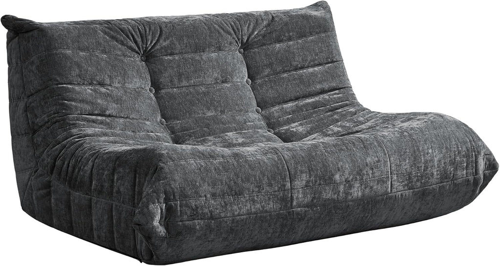 Hobestluk Giant Bean Bag Chair Memory Foam Faux Fur Sofa for Living Room