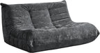 Hobestluk Giant Bean Bag Chair Memory Foam Faux Fur Sofa for Living Room