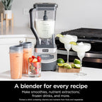 Ninja 1000W Countertop Blender Total Crushing Smoothie and Ice Blender 72oz Black & Grey