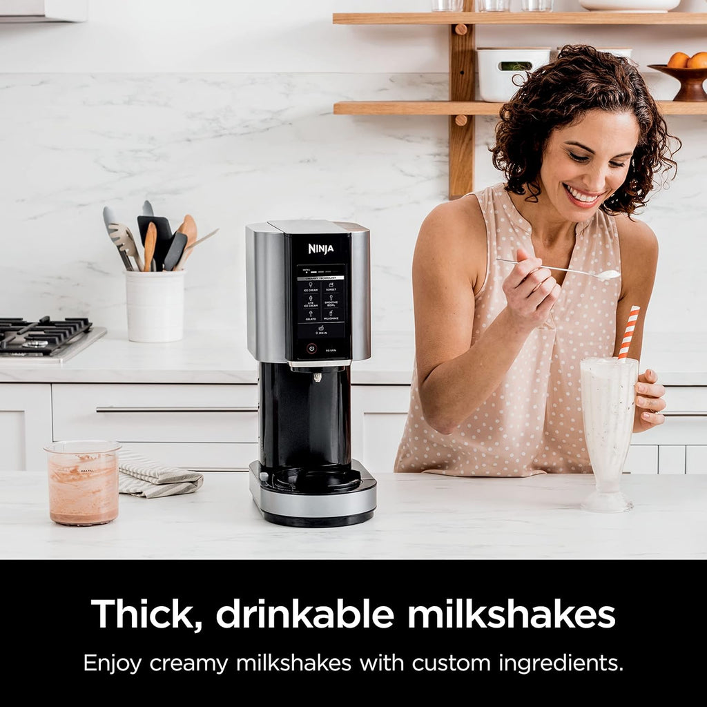 Ninja Ice Cream Maker with 7 One Touch Programs for Gelato Milkshakes Sorbet Smoothie Bowls