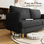 Loveseat Sofa Couch USB Ports 2 Seater Deep Seating Small Couch