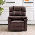 MCombo Large Power Lift Recliner Chair with Dual Motor Massage Heat Faux Leather