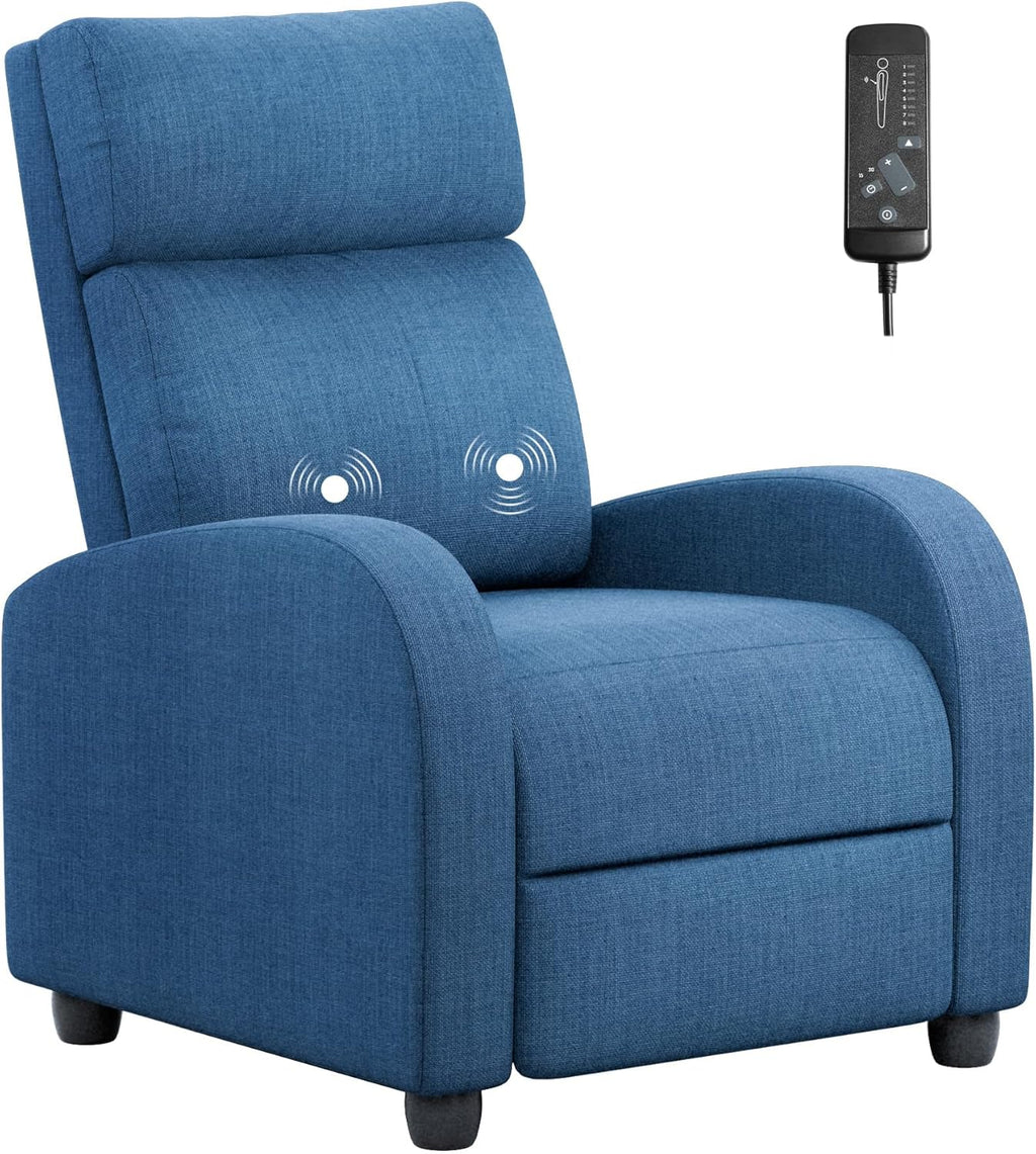 Homall Modern Recliner Chair PU Leather Padded Seat Single Sofa Home Theater