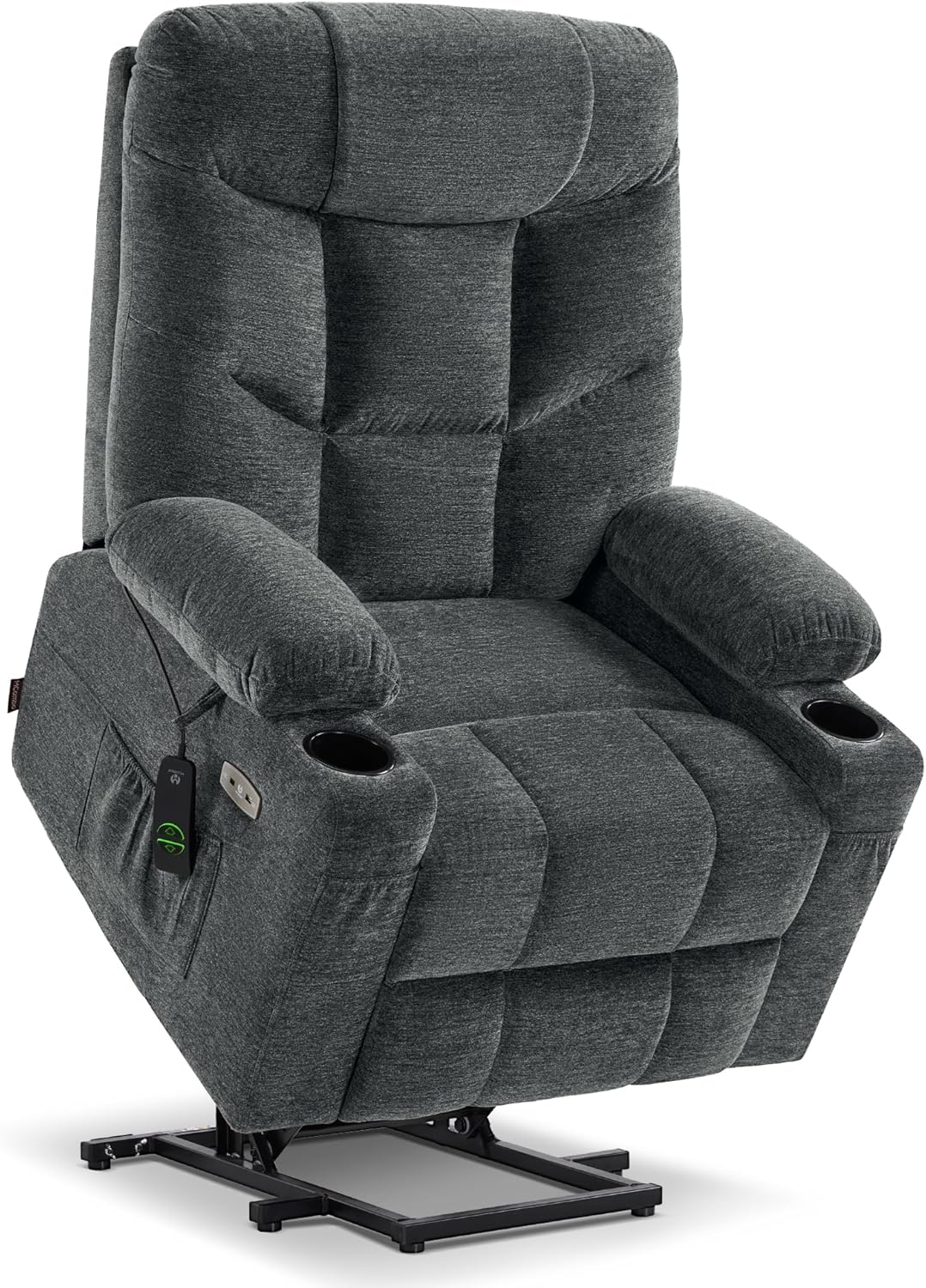 MCombo Power Lift Recliner Chair for Elderly with Extended Footrest Fabric