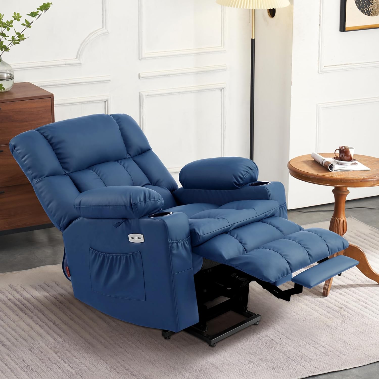 MCombo Dual Motor Power Lift Recliner Chair for Elderly with Heat Massage USB