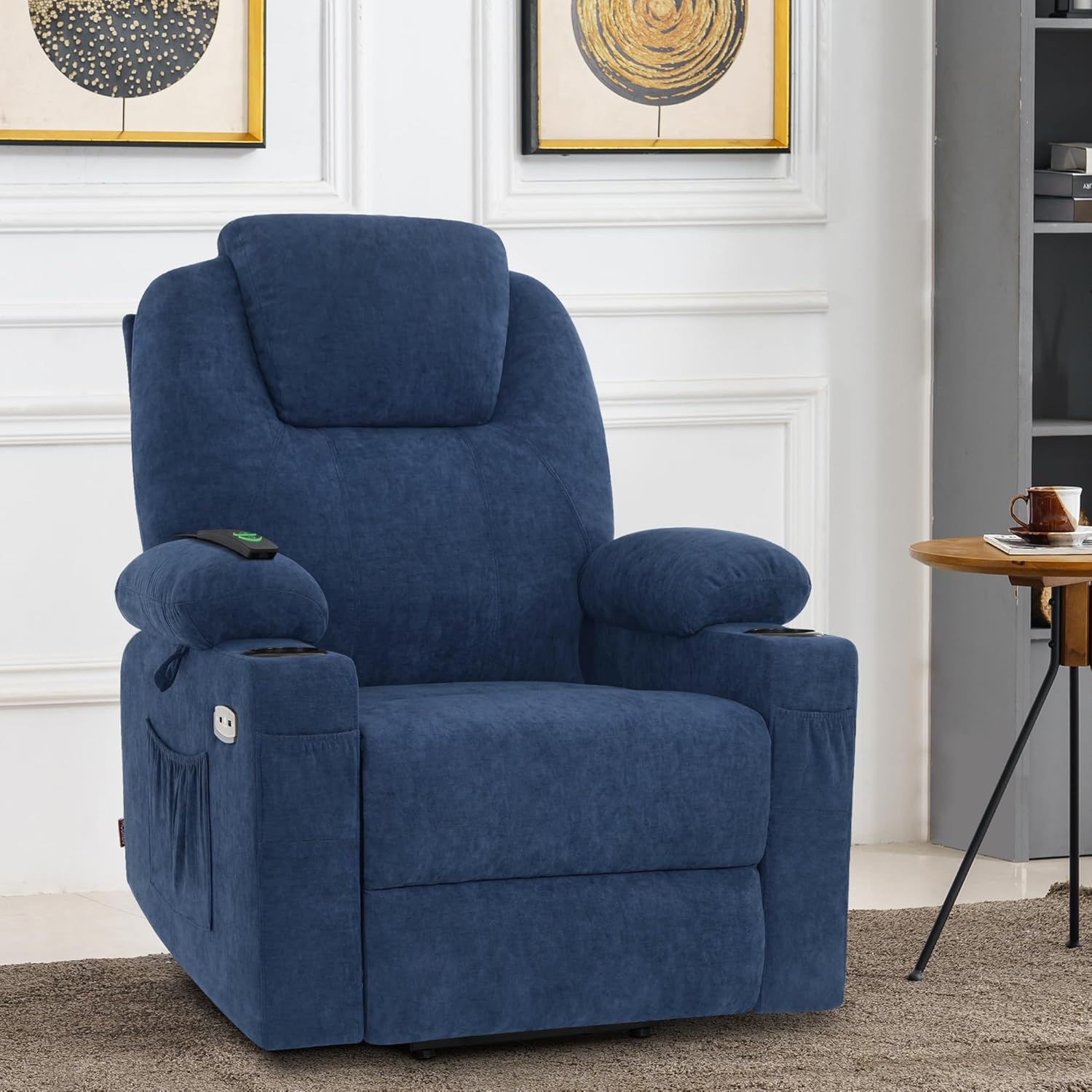 MCombo Power Lift Recliner Chair for Elderly with Heat Massage USB Cup Holders