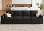 HONBAY Modular L Shaped Sectional Sleeper Sofa with Storage Pull Out Bed