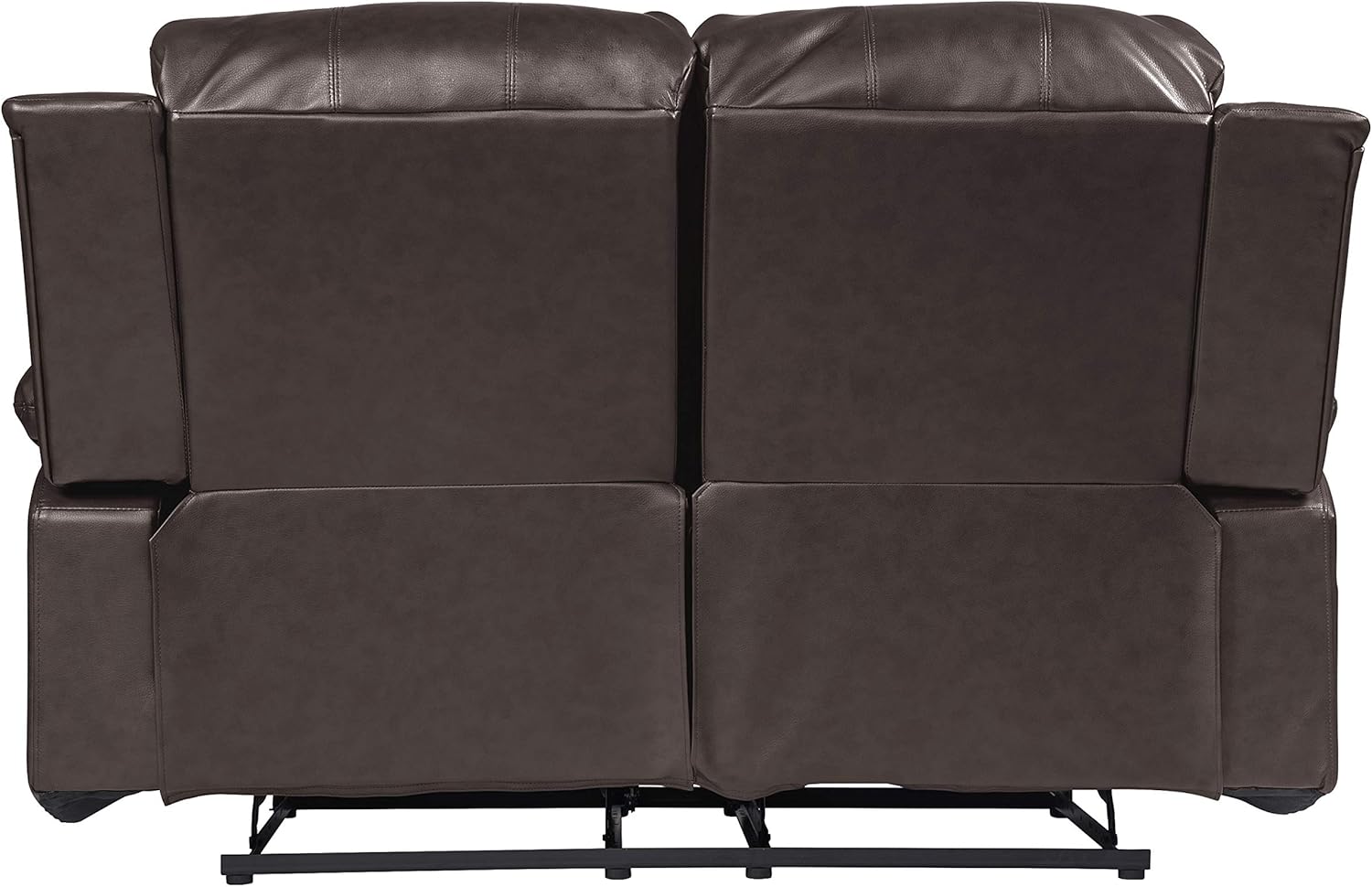 Lexicon Loveseat Recliner Double Sofa Manual Pull Tab Faux Leather Living Room