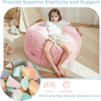 MAXYOYO Convertible Bean Bag Chair Bed for Kids with Foam Filling