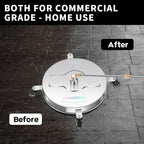 LidoDola 14 Inch Pressure Washer Surface Cleaner with Wheels for Concrete Patio Deck