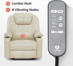 MCombo Electric Power Lift Recliner Massage Heat Chair for Elderly 3 Positions 2 Pockets USB