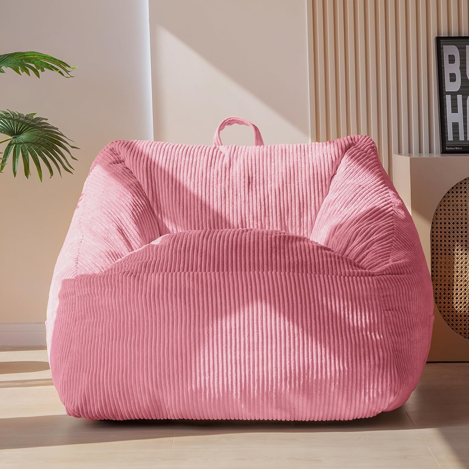 MAXYOYO Bean Bag Chair with Handle and Pocket for Adults Kids Teens