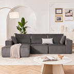 Weture 108" Modular Sectional Sofa Deep Seat Cloud L-Shape Couch with Chaise