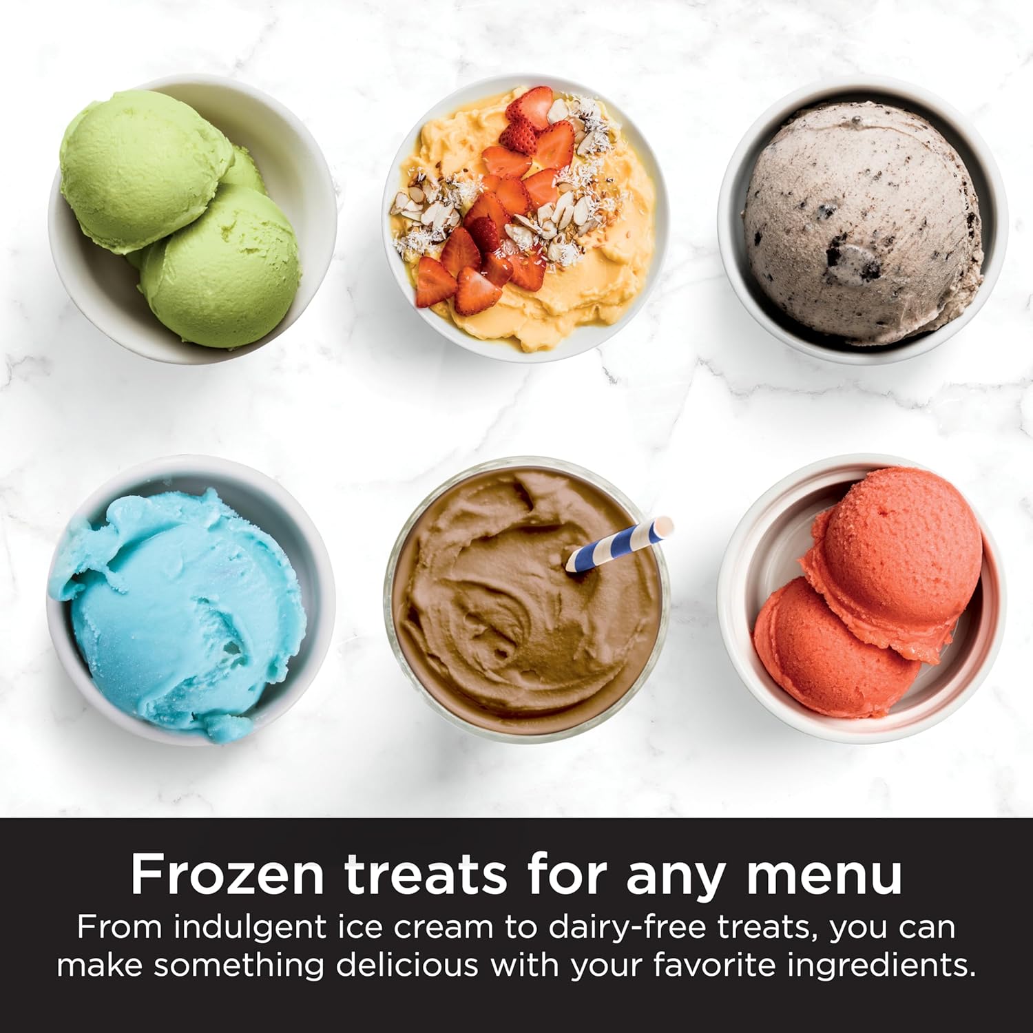 Ninja Ice Cream Maker with 7 One Touch Programs for Gelato Milkshakes Sorbet Smoothie Bowls