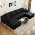 Settab Cloud Modular Sectional Sofa U Shaped Deep Seat Living Room Couch