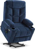 MCombo Power Lift Recliner Chair for Elderly with Extended Footrest Fabric