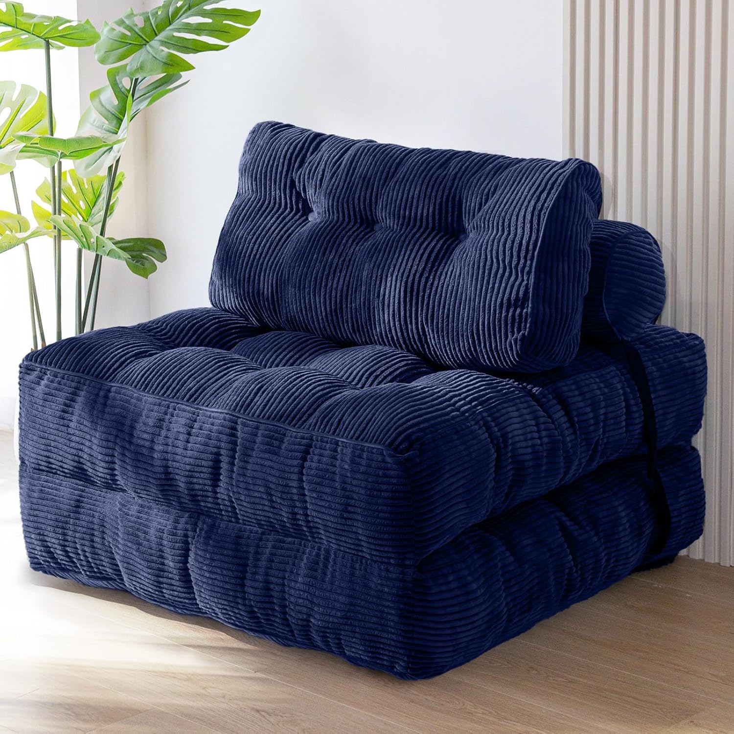 MAXYOYO Folding Sofa Bed Convertible Sleeper Chair with Pillow