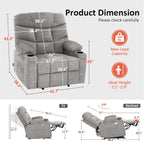 MCombo Power Lift Recliner Chair for Elderly with Extended Footrest Fabric
