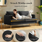 Loveseat Sofa Couch USB Ports 2 Seater Deep Seating Small Couch