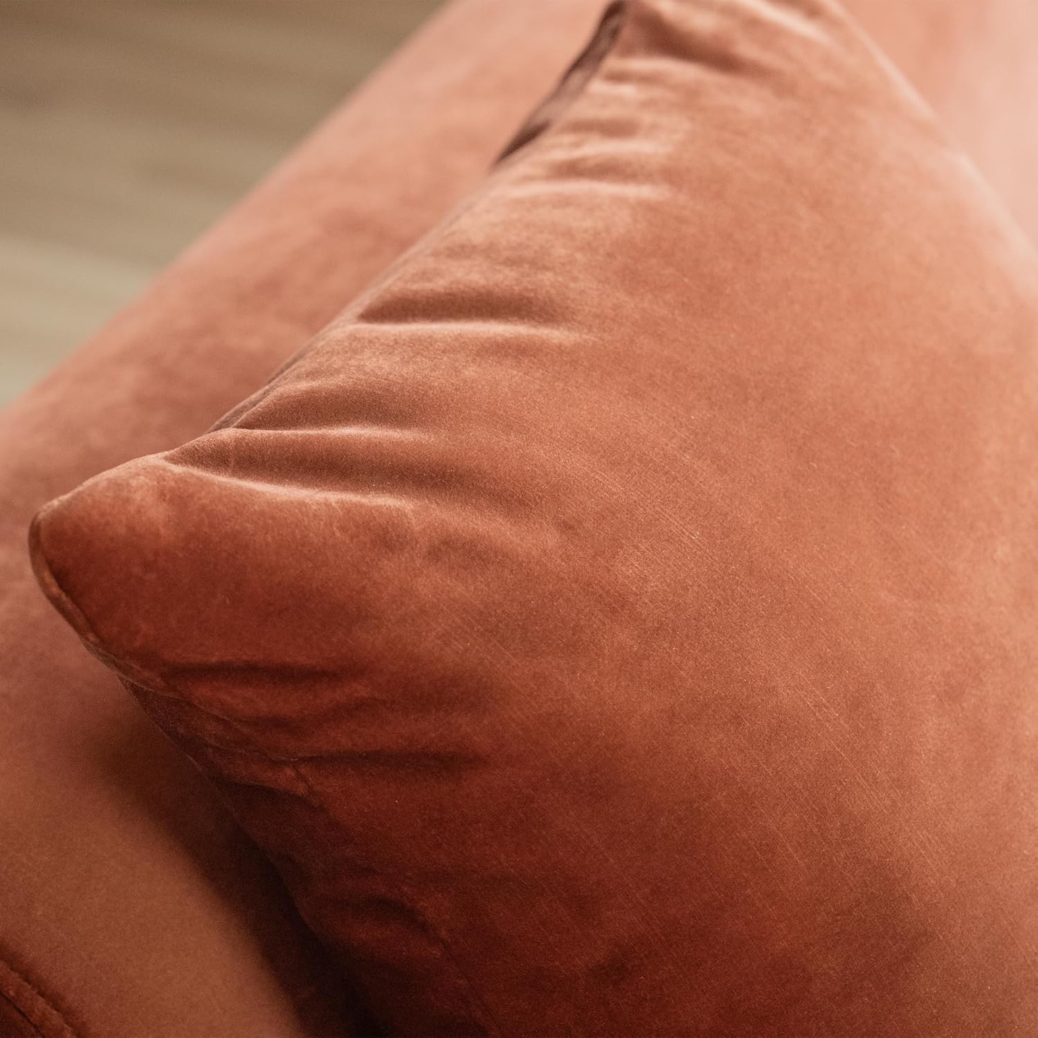 Acanva Luxury Velvet Sofa 3 Seater Modern Curved Back Couch for Living Room