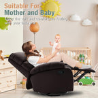 hzlagm Swivel Rocker Recliner Chair Small Space Rocking Recliner
