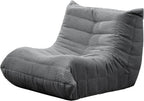 Hobestluk Giant Bean Bag Chair Memory Foam Faux Fur Sofa for Living Room