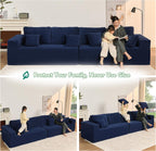 Afuson Boneless Sectional Sofa L Shape Deep Seat Cloud Couch Living Room
