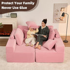Afuson Boneless Sectional Sofa L Shape Deep Seat Cloud Couch Living Room