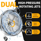 LidoDola 14 Inch Pressure Washer Surface Cleaner with Wheels for Concrete Patio Deck