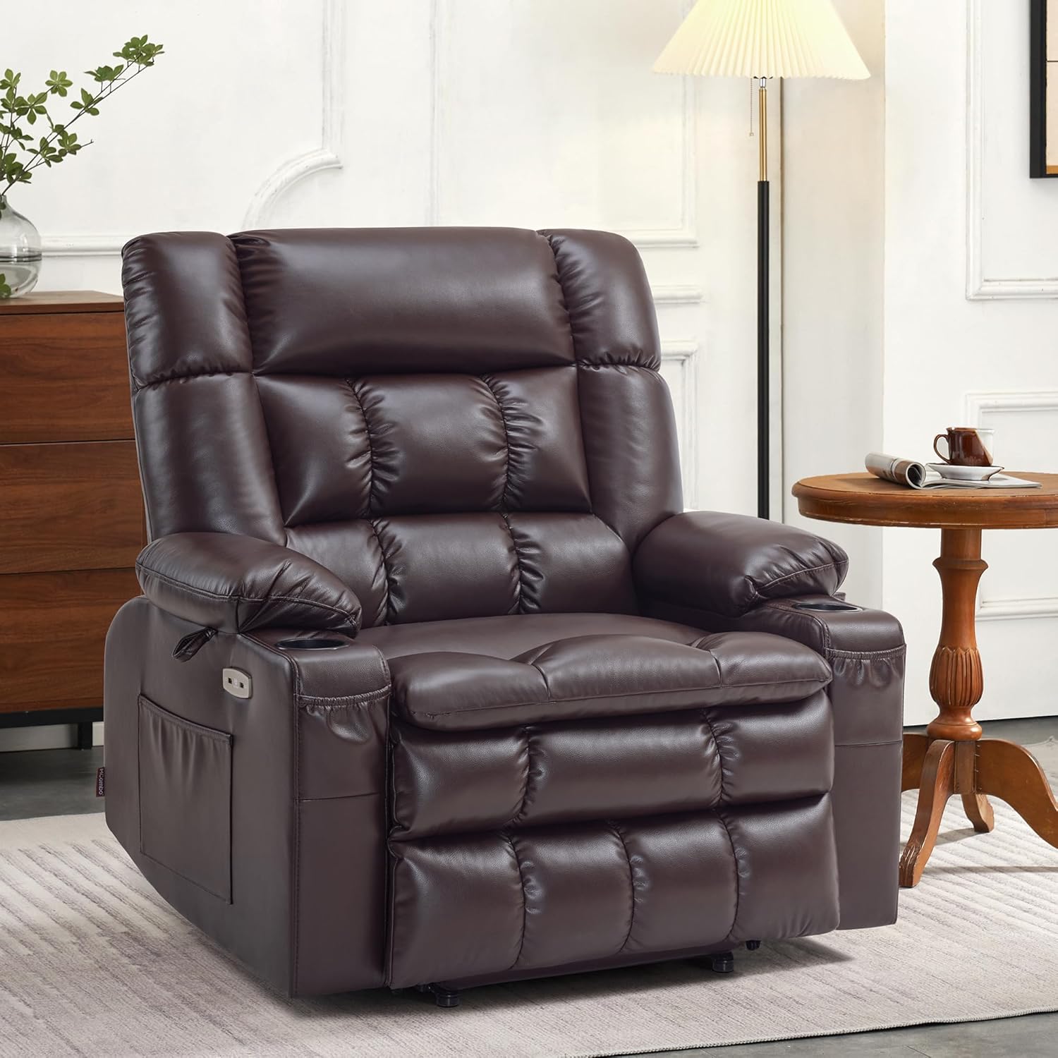 MCombo Dual Motor Power Lift Recliner Chair for Elderly with Heat Massage USB