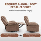 Huatean Home Rocker Recliner Chair Swivel Massage Heated Oversized Sofa Seat