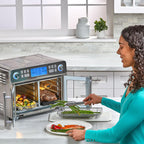 Emeril Lagasse Dual Zone 360 Air Fryer Oven 25 QT Extra Large French Door Cook Two Foods