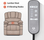 MCombo Power Lift Recliner Chair for Elderly with Heat Massage USB Cup Holders