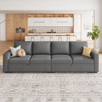 HONBAY Modular Sectional Sleeper Sofa L Shaped Couch with Pull Out Bed
