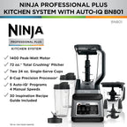 Ninja Blender 1400W High Power Smoothie Maker with 72oz Pitcher Dark Grey