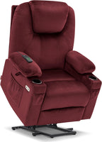 MCombo Power Lift Recliner Chair for Elderly with Heat Massage USB Cup Holders