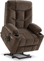 MCombo Power Lift Recliner Chair for Elderly with Extended Footrest Fabric