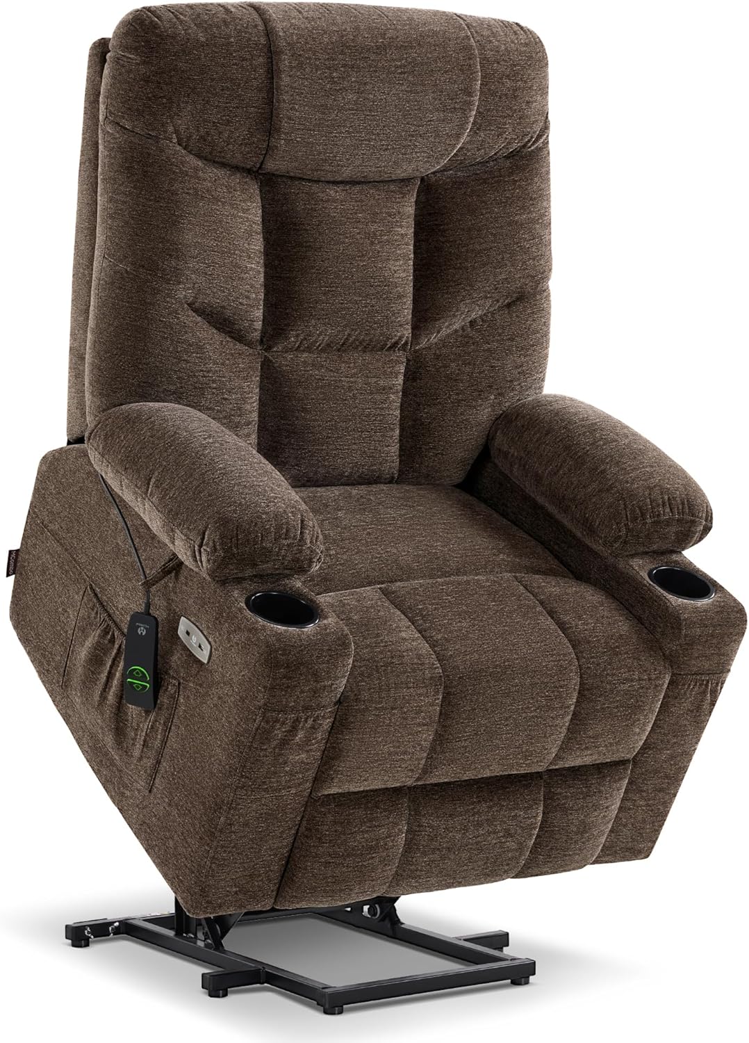 MCombo Power Lift Recliner Chair for Elderly with Extended Footrest Fabric