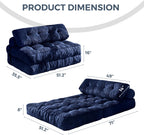 MAXYOYO Folding Sofa Bed Convertible Sleeper Chair with Pillow