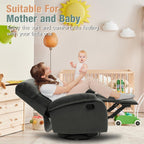 hzlagm Swivel Rocker Recliner Chair Small Space Rocking Recliner