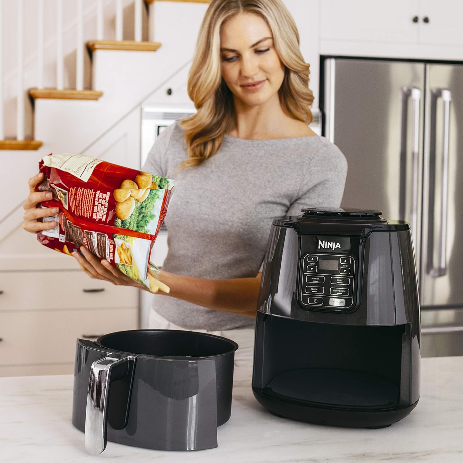 Ninja 4 Quart Air Fryer 4 in 1 Compact Oil Less Cooker for Healthy Meals
