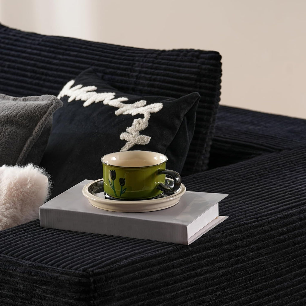 ovios Cloud Sectional Couch with L Shape Chaise Modern Modular Sofa