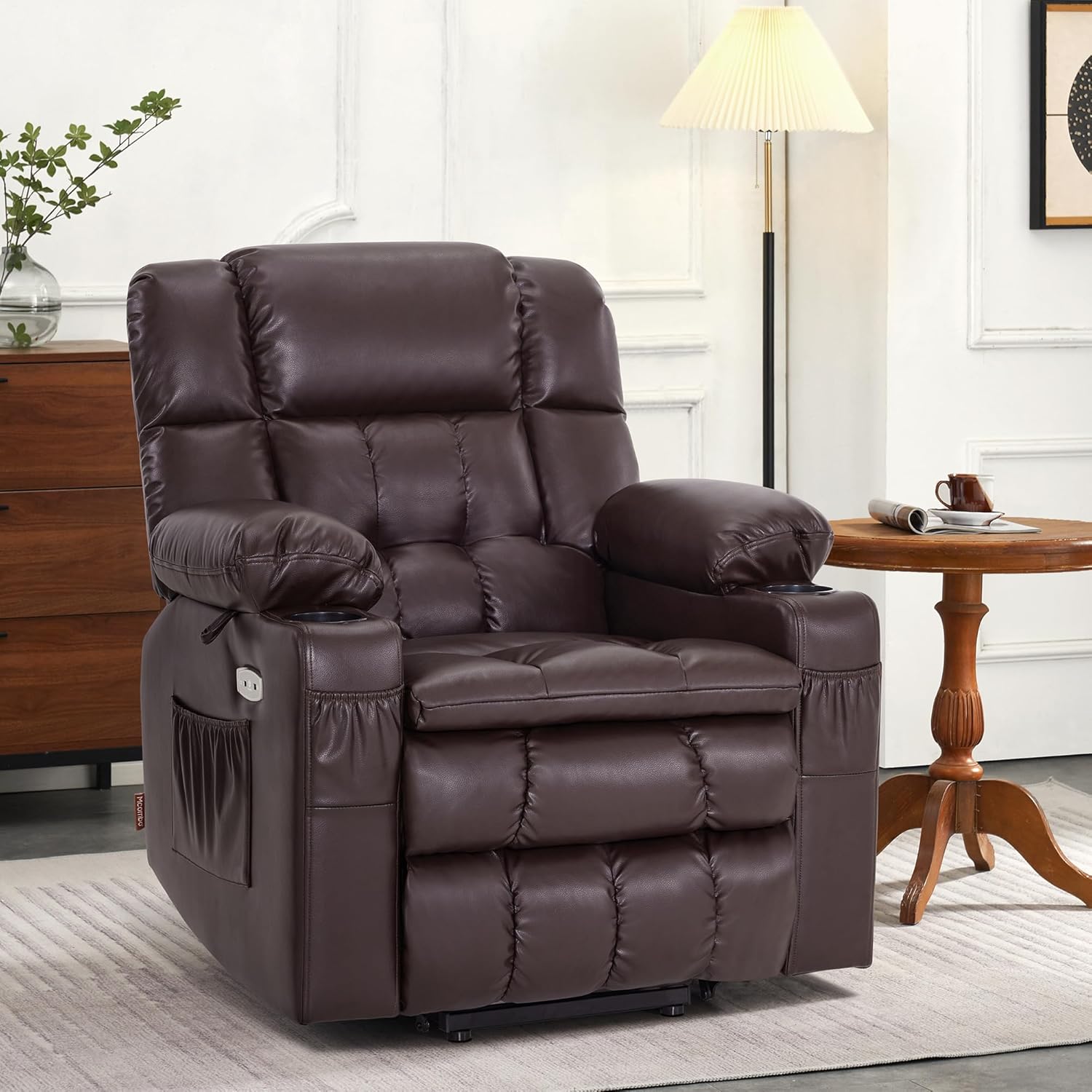 MCombo Dual Motor Power Lift Recliner Chair for Elderly with Heat Massage USB