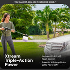 Sun Joe SPX3000 Electric Pressure Washer 2030 PSI 1.2 GPM with Dual Soap Tanks