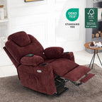 MCombo Power Lift Recliner Chair for Elderly with Heat Massage USB Cup Holders