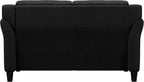 Lifestyle Harrington Sofa Upholstered Microfiber Fabric Curved Arm Couch